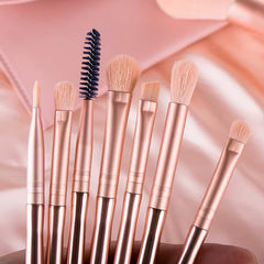 Beautimax Luxury 15-Piece Rose Gold Makeup Brush Set with Travel Pouch