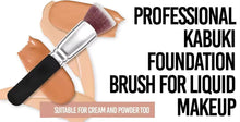 Load image into Gallery viewer, Flat Top Kabuki Foundation Brush for Liquid, Cream &amp; Powder Makeup