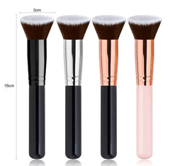 Flat Top Kabuki Foundation Brush for Liquid, Cream & Powder Makeup
