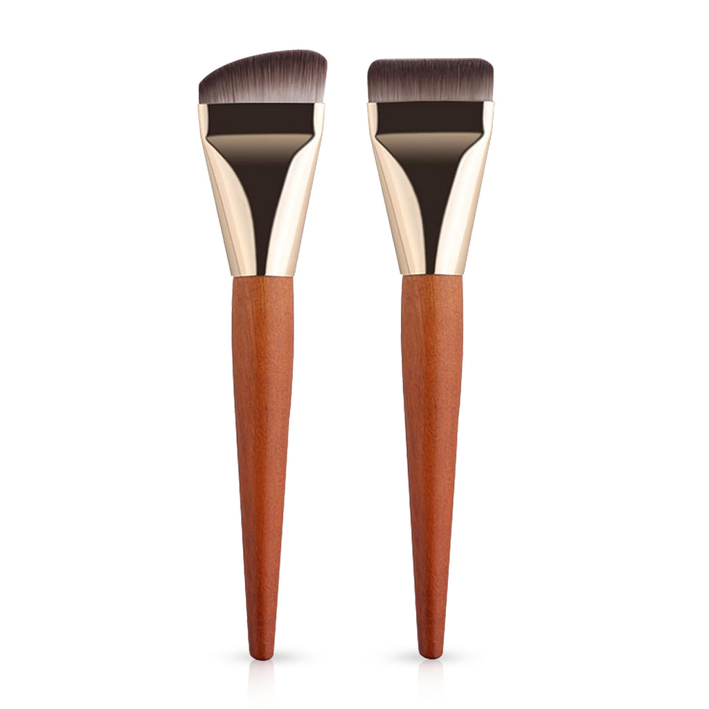 Ultra-Fine Thin Flat Liquid Foundation Brush – Precision Makeup Brush for Smooth, Streak-Free Foundation, Contour & Concealer Application