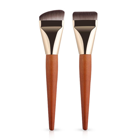 Ultra-Fine Thin Flat Liquid Foundation Brush – Precision Makeup Brush for Smooth, Streak-Free Foundation, Contour & Concealer Application