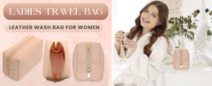 Minimalist Nude Makeup Bag – Soft PU Leather Cosmetic Pouch with Gold Zipper for Travel & Daily Use