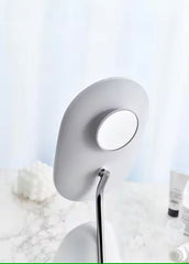 LED Makeup Mirror with Wireless Charging Base – Touch Control Vanity Mirror with Adjustable Light & Oval Design