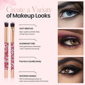 Diamond Soft Makeup Brush Set (10 PCS) – Ultra-Soft Synthetic Bristles, Luxury Crystal Handle, Professional Blending Brushes for Face, Eyes & Foundation