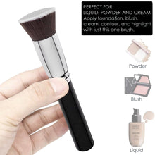 Load image into Gallery viewer, Flat Top Kabuki Foundation Brush for Liquid, Cream &amp; Powder Makeup