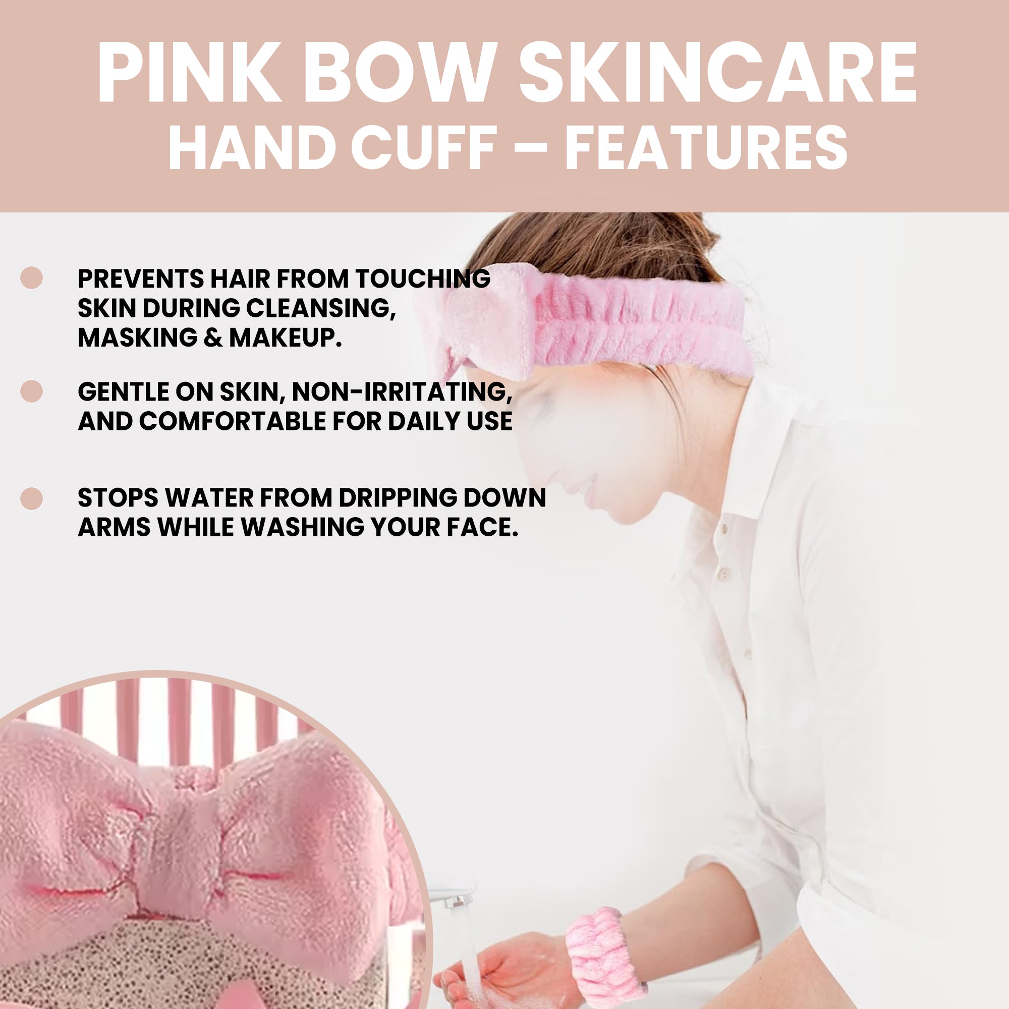 32-Piece Pink Makeup Brush & Sponge Set