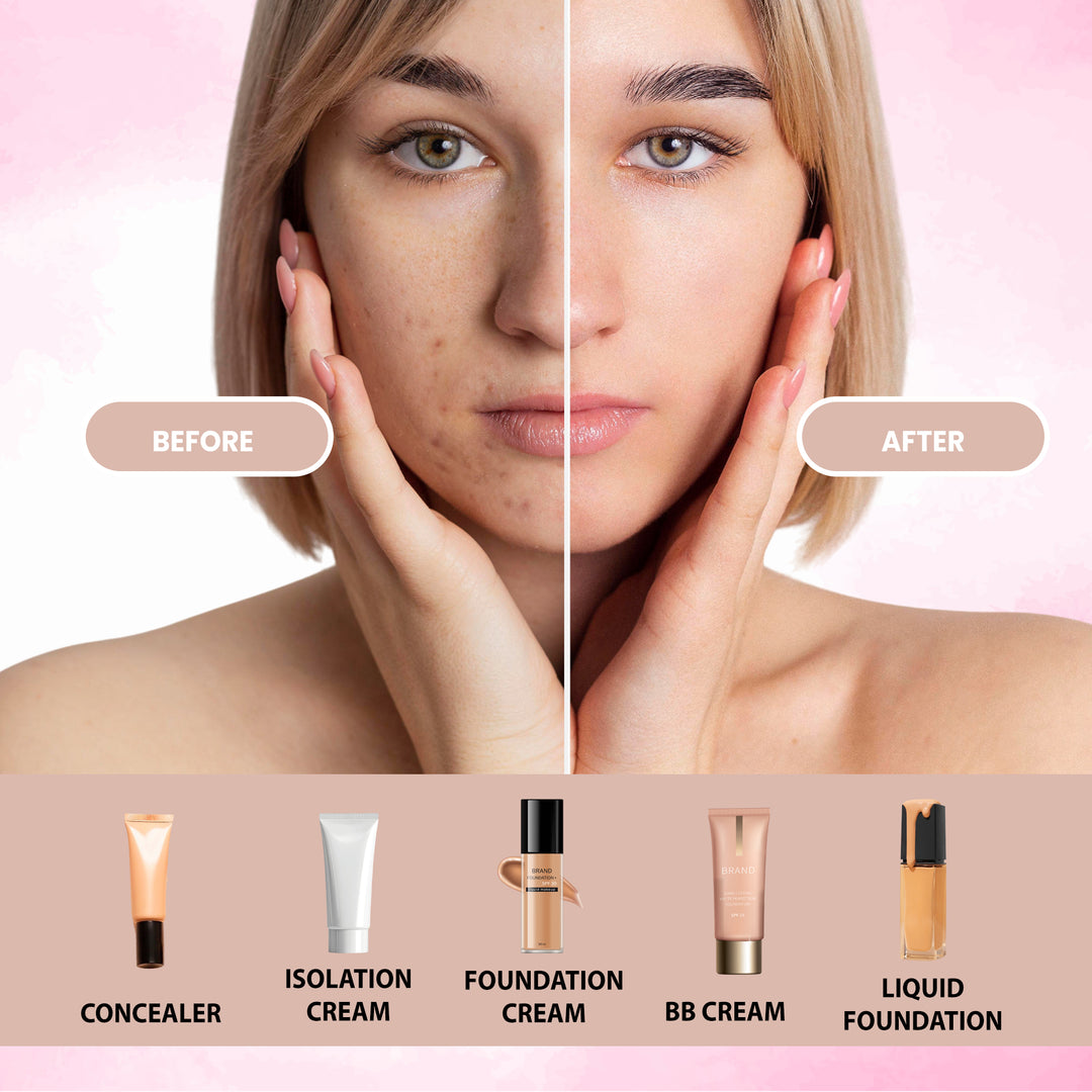 High-End Ultra Fine Thin Flat Liquid Foundation Brush | Smooth, Streak-Free Makeup Application