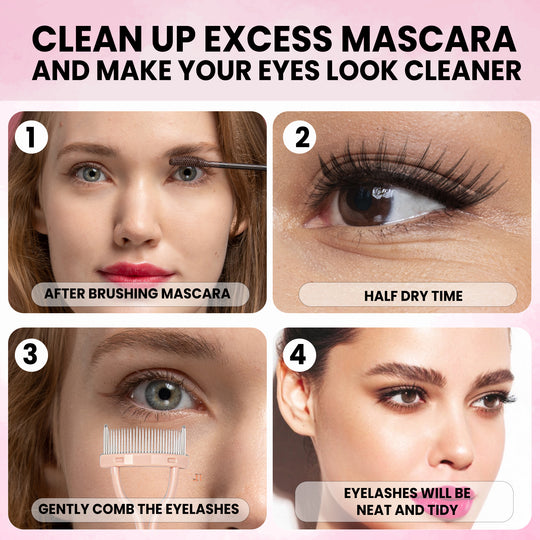 Eyelash Curler Set with Replacement Silicone Pads – Stainless Steel Lash Curler for Long-Lasting Curl, Natural Lift & No Pinching