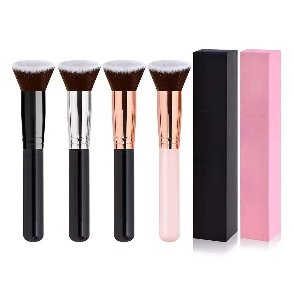Flat Top Kabuki Foundation Brush for Liquid, Cream & Powder Makeup
