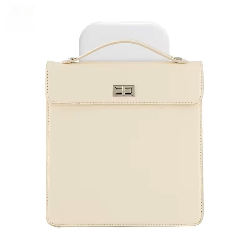 Portable Makeup Case with LED Mirror Travel Cosmetic Bag with Handle & Touch Light Vanity Mirror