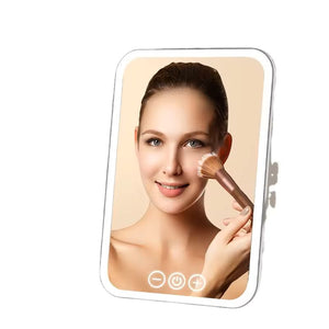 LED Touchscreen Makeup Mirror Adjustable Light Vanity Mirror with Smart Dimming for Beauty & Skincare