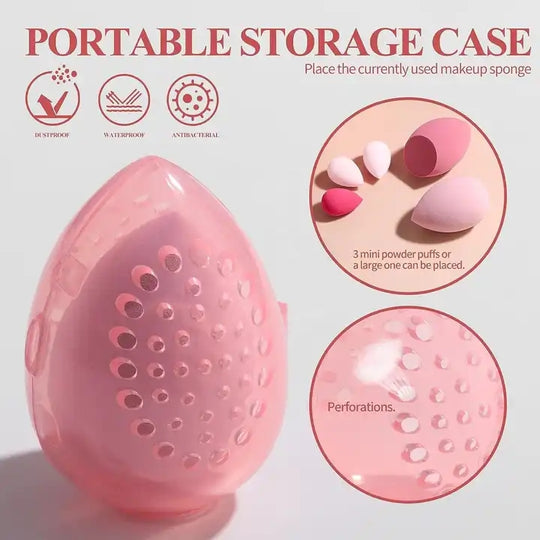 24-Piece Professional Makeup Brush & Sponge Set with Storage Cup Face & Eye Brushes, Beauty Blenders & Brush Cleaner