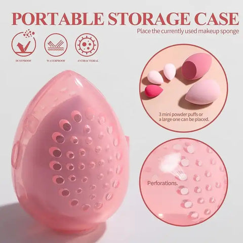 24-Piece Professional Makeup Brush & Sponge Set with Storage Cup Face & Eye Brushes, Beauty Blenders & Brush Cleaner