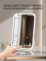 LED Touchscreen Makeup Mirror Adjustable Light Vanity Mirror with Smart Dimming for Beauty & Skincare