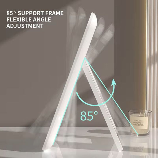 LED Touchscreen Makeup Mirror Adjustable Light Vanity Mirror with Smart Dimming for Beauty & Skincare