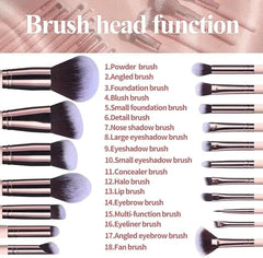 New 25PCS Face Makeup Tools Set Makeup Sponge Rotatable Brushes Holder Makeup Brush Set Gift Pack