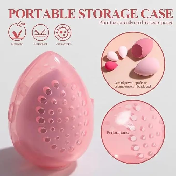 New 25PCS Face Makeup Tools Set Makeup Sponge Rotatable Brushes Holder Makeup Brush Set Gift Pack