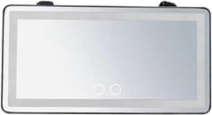 Car Vanity Mirror Make Up At A Car Hang On the Visor Board 3 Color LED Light Adjustable Brightness With Lithium Battery Mirror